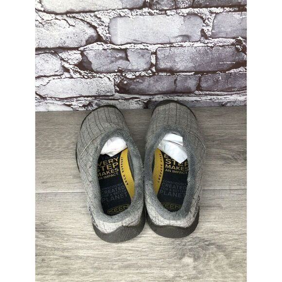Keen Gray Fleece Lining Comfort Wool Slip On Gum Mules Shoes Women 7M US/37.5EU - Picture 4 of 16